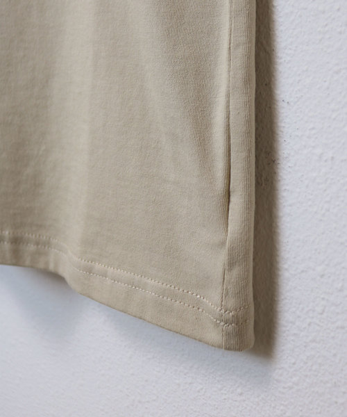 andme(アンドミー)の「ボックスロゴ刺繍フレンチスリーブTシャツ(Tシャツ/カットソー・レディース・ブラック/オフホワイト/ベージュ/ブラウン系その他・M)」の10枚目の写真