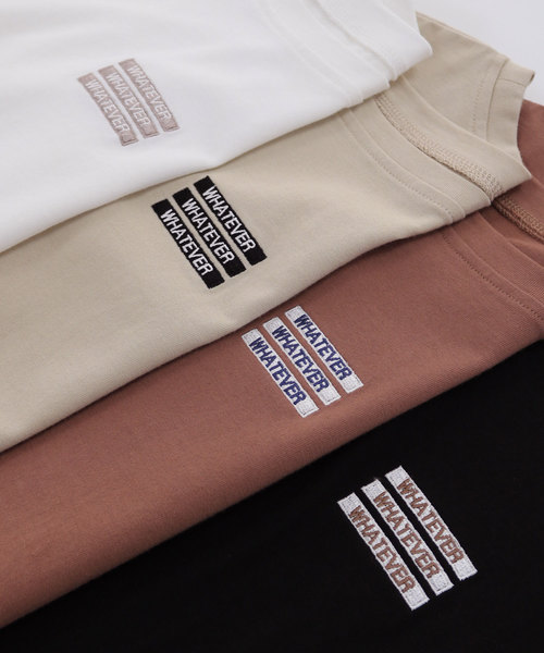 andme(アンドミー)の「ボックスロゴ刺繍フレンチスリーブTシャツ(Tシャツ/カットソー・レディース・ブラック/オフホワイト/ベージュ/ブラウン系その他・M)」の14枚目の写真