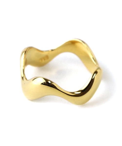 YArKA（ヤーカ）の「【YArKA/ヤーカ】silver925  tears wave ring[nwr]/涙モチーフ波リング シルバー925（リング・レディース・ゴールド/シルバー・#9/#11/#13/#15/#17/#19）」の3枚目の写真