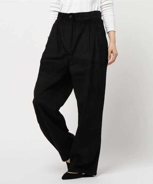 World World セール Hyphen Hyphen E パンツ Gallery イーハイフンワールドギャラリー のファッション コーデュロイタックパンツ パンツ