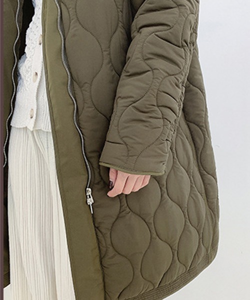 chuclla（チュクラ）の「【chuclla】【2019AW】キルティングコート ロングコート chw900（その他アウター・レディース・グレイッシュベージュ/カーキ/オフホワイト・FREE）」の8枚目の写真