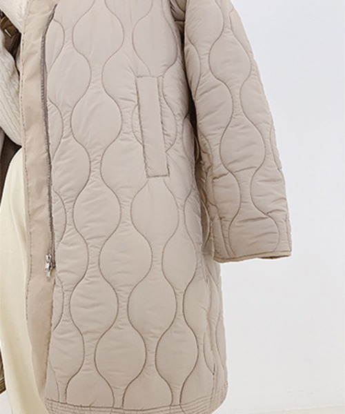chuclla（チュクラ）の「【chuclla】【2019AW】キルティングコート ロングコート chw900（その他アウター・レディース・グレイッシュベージュ/カーキ/オフホワイト・FREE）」の13枚目の写真