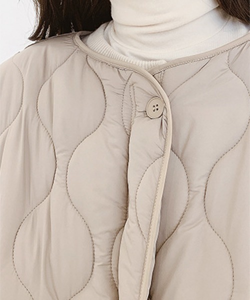 chuclla（チュクラ）の「【chuclla】【2019AW】キルティングコート ロングコート chw900（その他アウター・レディース・グレイッシュベージュ/カーキ/オフホワイト・FREE）」の14枚目の写真