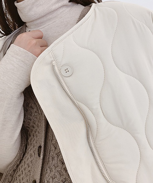 chuclla（チュクラ）の「【chuclla】【2019AW】キルティングコート ロングコート chw900（その他アウター・レディース・グレイッシュベージュ/カーキ/オフホワイト・FREE）」の17枚目の写真