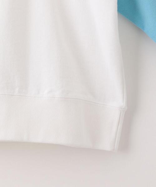 Champion（チャンピオン）の「【キッズ】〔別注〕CHAMPION（チャンピオン）ロゴ スウェット/ クレイジーパターン（スウェット・キッズ・オフホワイト/ダークグレー/ベージュ・120cm/110cm/130cm/100cm）」の4枚目の写真