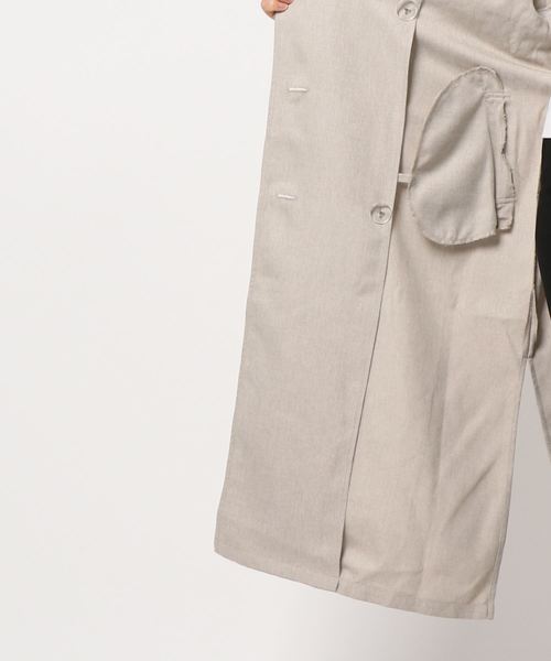 coca（coca）（コカ）の「リネンライクトレンチコート（トレンチコート・レディース・ベージュ・ONE SIZE）」の13枚目の写真