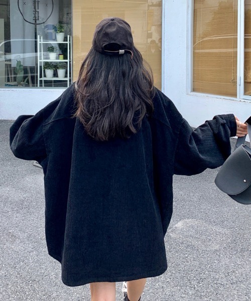 MANGROVE（マングローブ）の「【MANGROVE SELECT】オーバーサイズコーデュロイジャケット（カバーオール・レディース・ブラック/ナチュラル・FREE）」の15枚目の写真