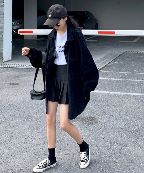 MANGROVE（マングローブ）の「【MANGROVE SELECT】オーバーサイズコーデュロイジャケット（カバーオール・レディース・ブラック/ナチュラル・FREE）」の18枚目の写真