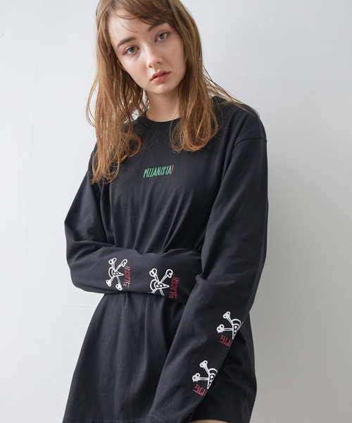 JUNRED(ジュンレッド)の「PIZZANISTA!スリーブプリントT(Tシャツ/カットソー・メンズ・ホワイト/ブラック・M/L)」の19枚目の写真