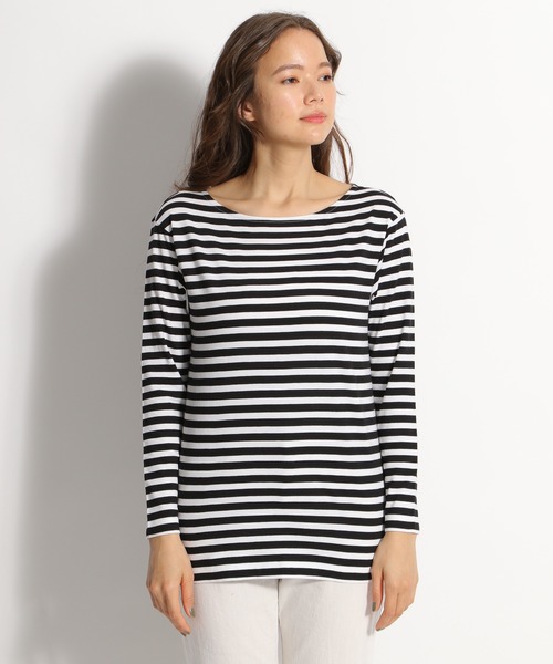 niko and...（ニコアンド）の「インドオーガニックボートネックロンT（Tシャツ/カットソー・レディース・ブラック/ベージュ/カーキ・MEDIUM/LARGE）」の14枚目の写真