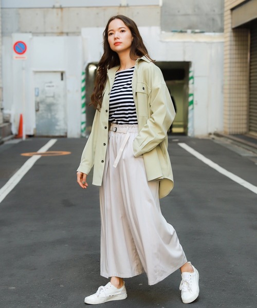 niko and...（ニコアンド）の「インドオーガニックボートネックロンT（Tシャツ/カットソー・レディース・ブラック/ベージュ/カーキ・MEDIUM/LARGE）」の21枚目の写真