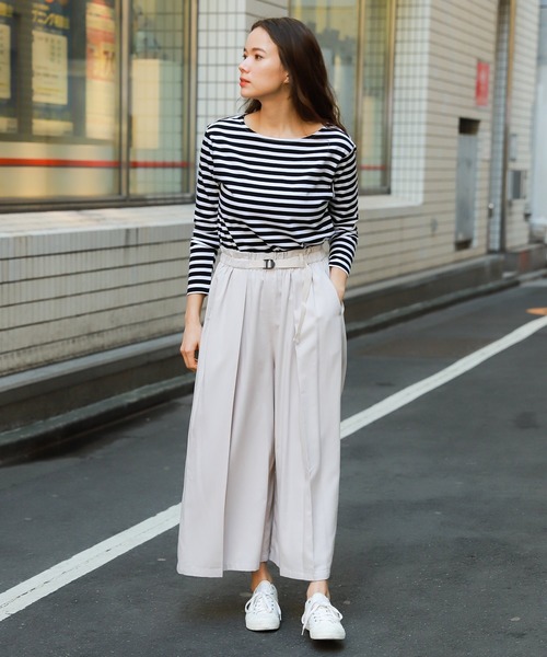 niko and...（ニコアンド）の「インドオーガニックボートネックロンT（Tシャツ/カットソー・レディース・ブラック/ベージュ/カーキ・MEDIUM/LARGE）」の22枚目の写真