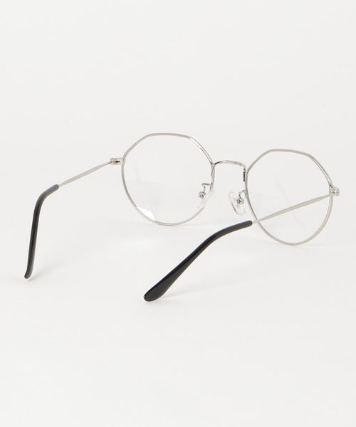 WEGO（ウィゴー）の「WEGO/オクタゴンクリアレンズ（メガネ・メンズ・ブラウン/シルバー/ゴールド・FREE）」の5枚目の写真