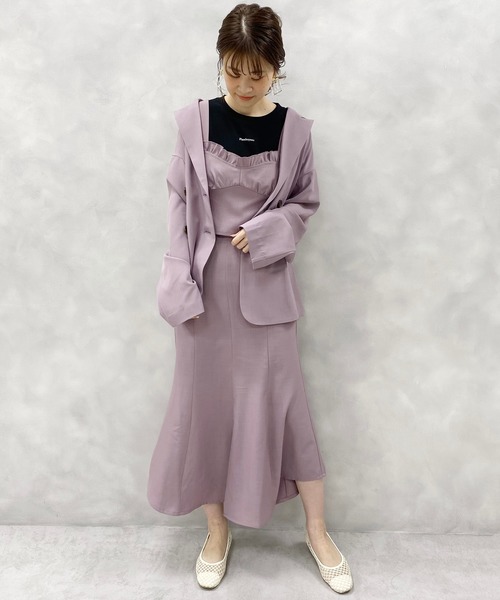 one after another NICE CLAUP(ワンアフターアナザーナイスクラップ)の「アソートチューリップスカート(スカート・レディース・ブラック/パープル/オフホワイト/サックスブルー/アイボリー・FREE)」の10枚目の写真