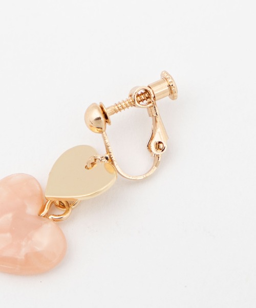 WEGO（ウィゴー）の「WEGO/ハートメタルイヤリング（イヤリング・レディース・ブルー/ピンク/ブラウン/ホワイト/ワイン・FREE）」の8枚目の写真