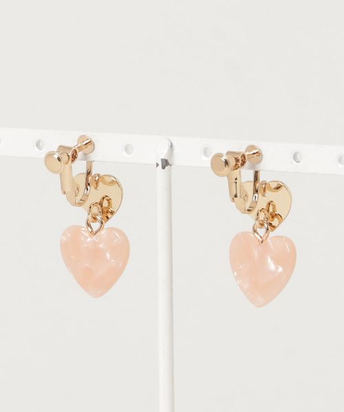 WEGO（ウィゴー）の「WEGO/ハートメタルイヤリング（イヤリング・レディース・ブルー/ピンク/ブラウン/ホワイト/ワイン・FREE）」の14枚目の写真