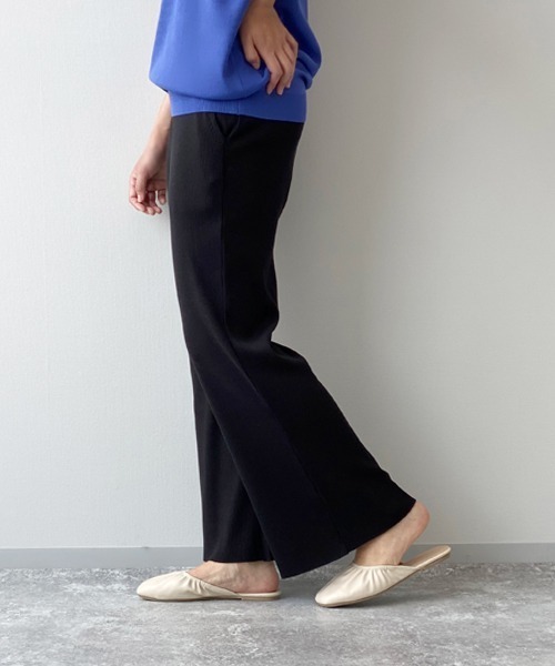 LAKOLE(ラコレ)の「セルフカットソリッドリブパンツ / LAKOLE(その他パンツ・レディース・ブラウン系その他/ブラック/ブラウン・MEDIUM/SMALL)」の14枚目の写真