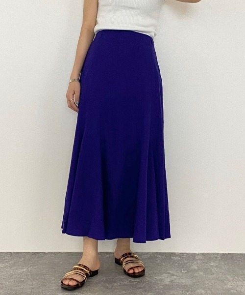 PAGEBOY（ページボーイ）の「リネンレーヨンマーメイドスカート（スカート・レディース・ライトグレー/ブラック/パープル/カーキ・FREE）」の13枚目の写真