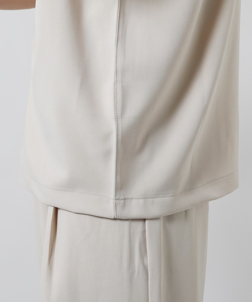 ASTRONOMY（アストロノミー）の「セットアップ ポリトロストレッチ半袖ビックポケットジップシャツ＆ワイドパンツ（シャツ/ブラウス・メンズ・ブラック/スモークグレー/ネイビー/ブラウン/ベージュ/サックスブルー・XL/S/M/L）」の16枚目の写真