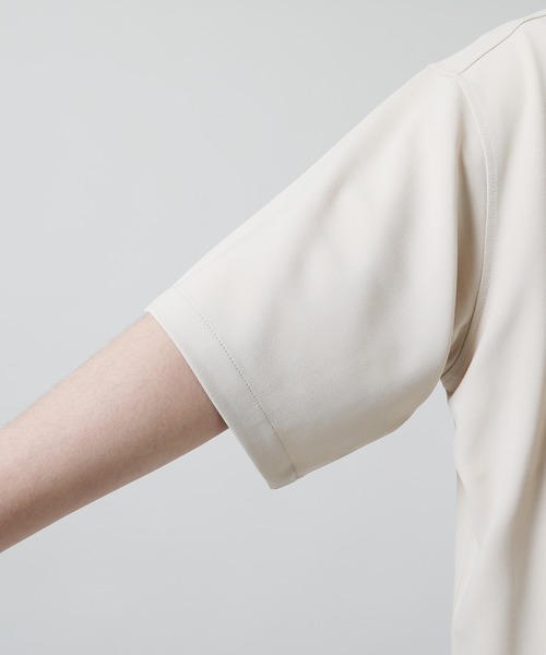 ASTRONOMY（アストロノミー）の「セットアップ ポリトロストレッチ半袖ビックポケットジップシャツ＆ワイドパンツ（シャツ/ブラウス・メンズ・ブラック/スモークグレー/ネイビー/ブラウン/ベージュ/サックスブルー・XL/S/M/L）」の19枚目の写真