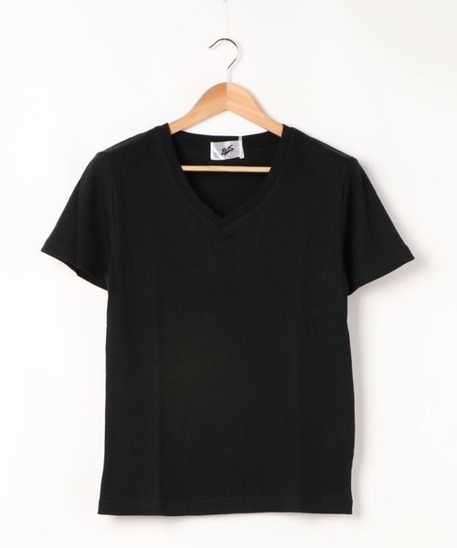 ARCHIVER(アーカイバ)の「【Bl】サーマル半袖VネックTシャツ(Tシャツ/カットソー・レディース・ブラック/サックスブルー/ピンク/ホワイト/ネイビー/グレー/カーキ・MEDIUM/LARGE/X-LARGE)」の13枚目の写真