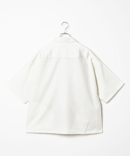 WEGO(ウィゴー)の「WEGO/ビッグポケット5分袖CPOシャツ(シャツ/ブラウス・メンズ・ブラック/ホワイト/ライトピンク・MEDIUM/LARGE)」の21枚目の写真