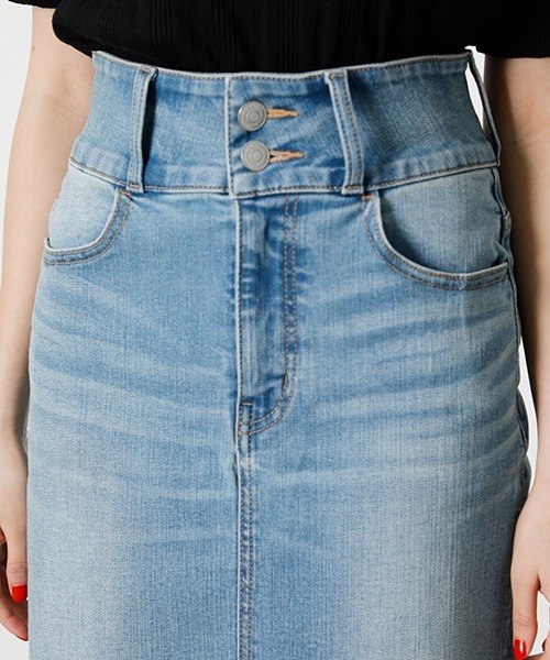 HIGH WAIST SLIT DENIM SKIRT/ハイウエストスリットデニム