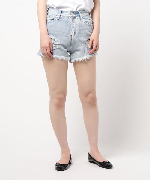 one way（ワンウェイ）の「ブロークンデニムショーパン（デニムパンツ・レディース・ブルー/ダークブルー・M/S）」の11枚目の写真