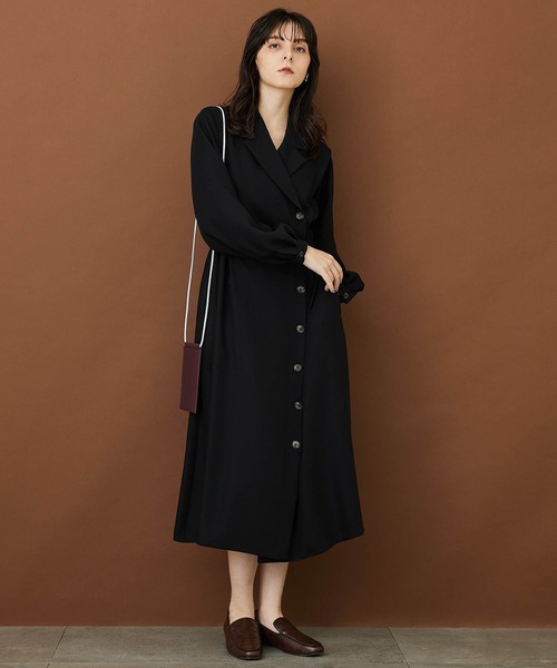 STUDIOUS 17,600円アシメフロントジャケットライクワンピース STUDIOUS（ステュディオス）の「【STUDIOUS】アシメフロント
