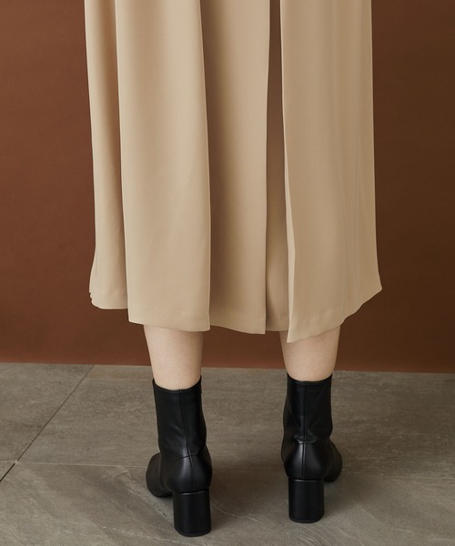 STUDIOUS（ステュディオス）の「【STUDIOUS】アシメフロントジャケットライクワンピース（ワンピース・レディース・ベージュ/ブラック・FREE）」の15枚目の写真