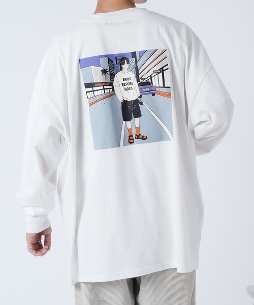 kutir(クティール)の「アソートプリントロンT(Tシャツ/カットソー・メンズ・その他/ホワイト/カーキ/ブラック/ダークパープル/オフホワイト/ダークブラウン/ダークブルー・SMALL/MEDIUM/LARGE)」の8枚目の写真