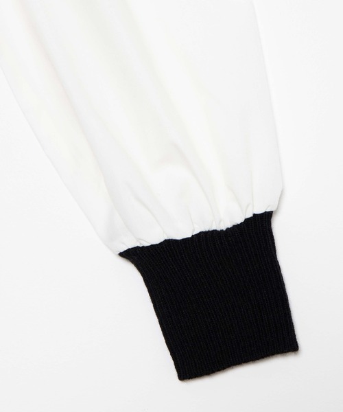 WEGO（ウィゴー）の「WEGO/パフギャザースリーブニット（ニット/セーター・レディース・ホワイト/ライトブラウン/ブラック系その他/サックスブルー・FREE）」の20枚目の写真