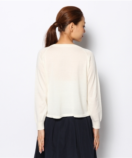 LOUNGEDRESS（ラウンジドレス）の「レースコンビニット（ニット/セーター・レディース・ブラック/アイボリー・ﾌﾘ-）」の5枚目の写真