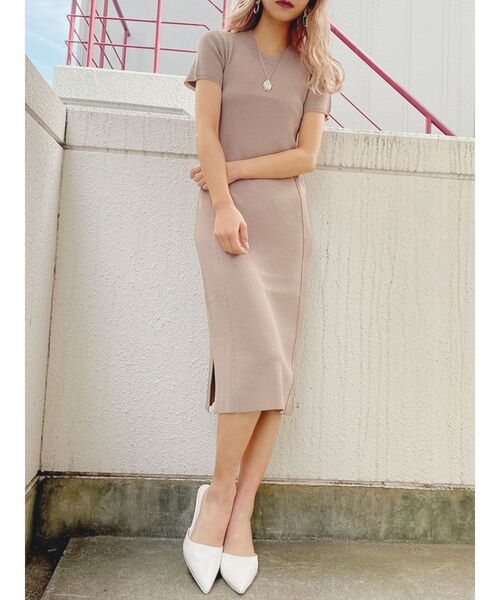 GYDA（ジェイダ）の「【WEB限定】フロントピンタック半袖ワンピース