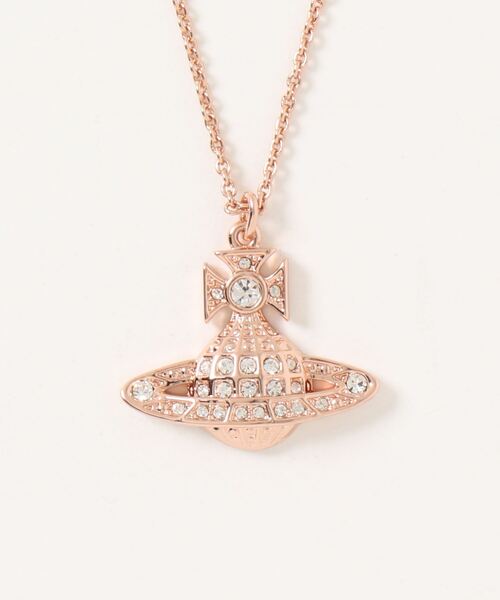 Vivienne Westwood（ヴィヴィアンウエストウッド）の「63020090/MINNIE BAS RELIEF PENDANT（ネックレス・レディース・ゴールド/ピンク/シルバー・FREE）」の2枚目の写真