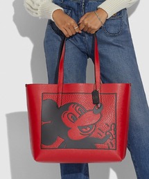 Disney（ディズニー）の「ディズニー ミッキー マウス X キース・ヘリング ハイライン トート（ショルダーバッグ・メンズ）」