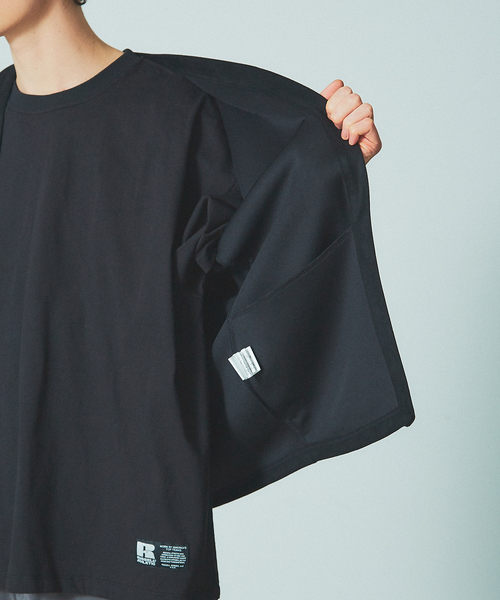 MYSELF ABAHOUSE（マイセルフアバハウス）の「【MYSELF ABAHOUSE】ネオスウェード ボタンレス カーディガン（カーディガン/ボレロ・メンズ・カーキ/アイボリー/グレー/ブラック/ブルー・46/48）」の13枚目の写真