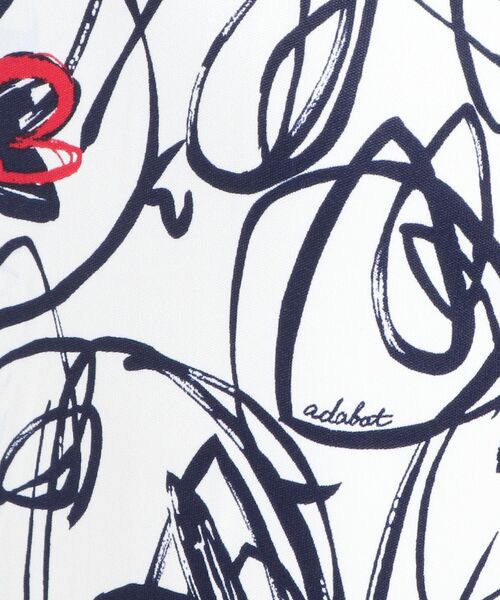adabat(アダバット)の「◆ラインアート ハート柄ワンピース(ワンピース・レディース・ホワイト系6/ネイビー系・00/01/02)」の7枚目の写真