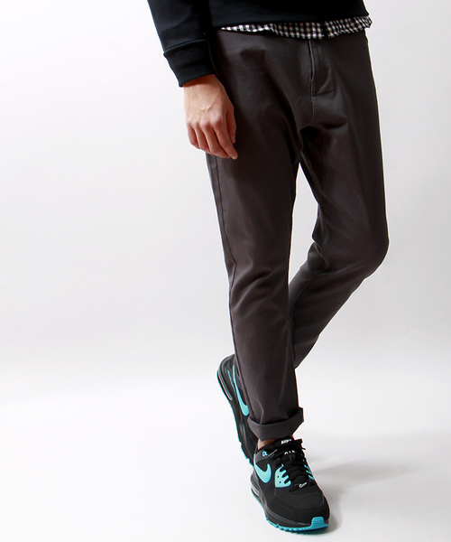 WEGO(ウィゴー)の「WEGO/サルエルチノパンツ(チノパンツ・メンズ・ブラック/グレー/ベージュ・MEDIUM/LARGE)」の1枚目の写真