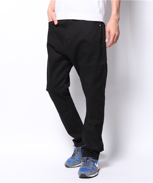 WEGO(ウィゴー)の「WEGO/サルエルチノパンツ(チノパンツ・メンズ・ブラック/グレー/ベージュ・MEDIUM/LARGE)」の12枚目の写真