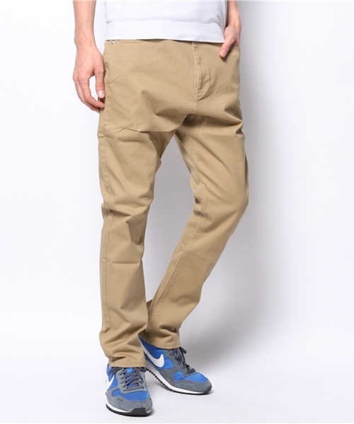 WEGO(ウィゴー)の「WEGO/サルエルチノパンツ(チノパンツ・メンズ・ブラック/グレー/ベージュ・MEDIUM/LARGE)」の14枚目の写真