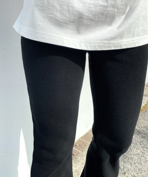 WHO'S WHO gallery（フーズフーギャラリー）の「リブダメージパンツ（スラックス・レディース・チャコールグレー/ブラック/グリーン/ベージュ系その他/ブルー/レッド/イエロー×グリーン/ライトグレー・FREE）」の10枚目の写真