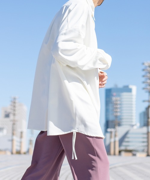 kutir（クティール）の「サイドストリングルーズシャツ（シャツ/ブラウス・メンズ・ホワイト/ライトブルー/ベージュ・MEDIUM/LARGE）」の19枚目の写真