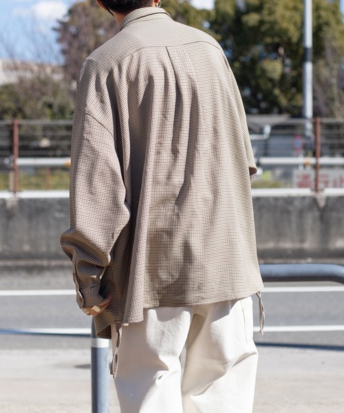 kutir（クティール）の「サイドストリングルーズシャツ（シャツ/ブラウス・メンズ・ホワイト/ライトブルー/ベージュ・MEDIUM/LARGE）」の18枚目の写真