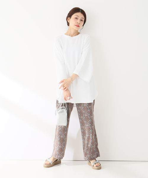 Simplicite（サンプリシテ）の「パフスリーブチュニック◆（Tシャツ/カットソー・レディース・ホワイト/チャコールグレー/アイボリー・FREE）」の17枚目の写真