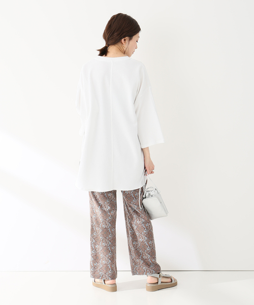 Simplicite（サンプリシテ）の「パフスリーブチュニック◆（Tシャツ/カットソー・レディース・ホワイト/チャコールグレー/アイボリー・FREE）」の16枚目の写真