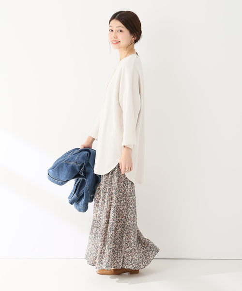 Simplicite（サンプリシテ）の「パフスリーブチュニック◆（Tシャツ/カットソー・レディース・ホワイト/チャコールグレー/アイボリー・FREE）」の13枚目の写真