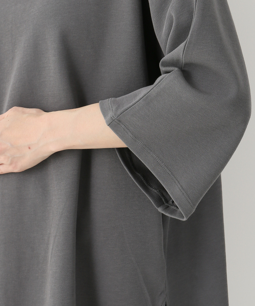 Simplicite（サンプリシテ）の「パフスリーブチュニック◆（Tシャツ/カットソー・レディース・ホワイト/チャコールグレー/アイボリー・FREE）」の6枚目の写真