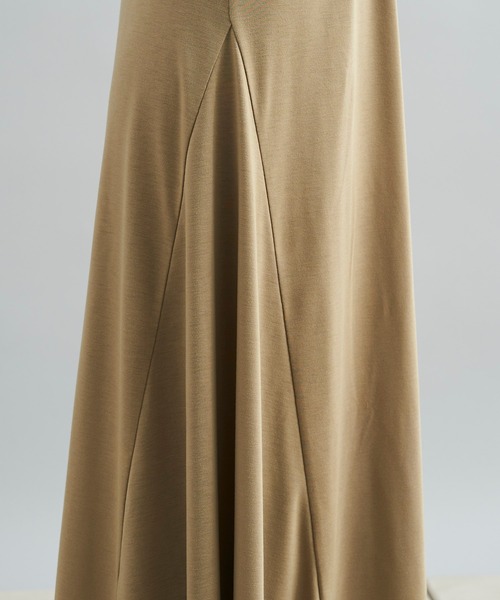 DouDou（ドゥドゥ）の「フレアスカート＋シアーレギンス（スカート・レディース・ライトベージュ/カーキ・FREE）」の3枚目の写真