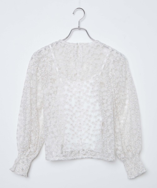 WEGO（ウィゴー）の「WEGO/マーガレットシアーブラウス（シャツ/ブラウス・レディース・ホワイト・FREE）」の7枚目の写真